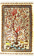 Tree Of Life Exceptionally Fine Persian Silk Carpet